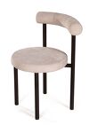 Превью фото №1  Top concept Стул Бигги, шенилл Puffy beige / опоры черные