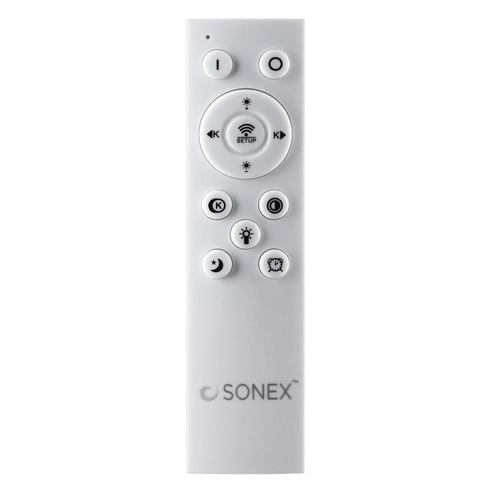 Фото №10  SONEX 7746/48L PIKO LED SN 000 Светильник металл/пластик/прозрачный/золотистый LED 48Вт 3000-4000-6000K 425х385 IP20 пульт ДУ SPARKS