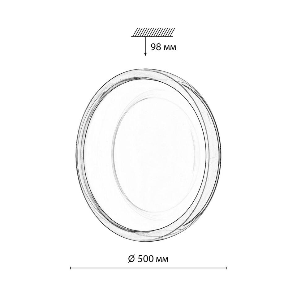 Фото №11  SONEX 7778/ELN COLOR SN 112 Светильник пластик/белый/розовый LED 76Вт 3000/4000/6000К D500 IP43 CCT PORTMAN