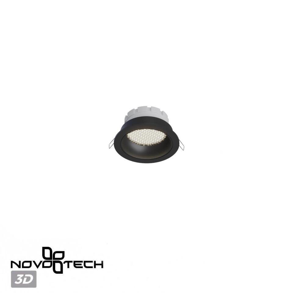 Фото №7  NOVOTECH 371004 WIR NT25 000 черный Светильник встраиваемый IP20 GX53 12W 220-240V GEMINI