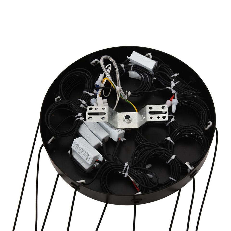 Фото №9  Люстра LUMION 8400/27L LEDIO LN26 000 черный/белый, металл/акрил Люстра LED 27W 3000K 220V STICK