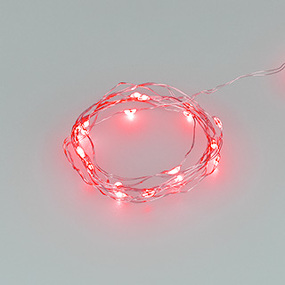 Фото Ardecoled Светодиодная гирлянда ARD-DEW-HOME-2000-CLEAR-20LED-STD Red (3V, Battery Pack) ( IP20)