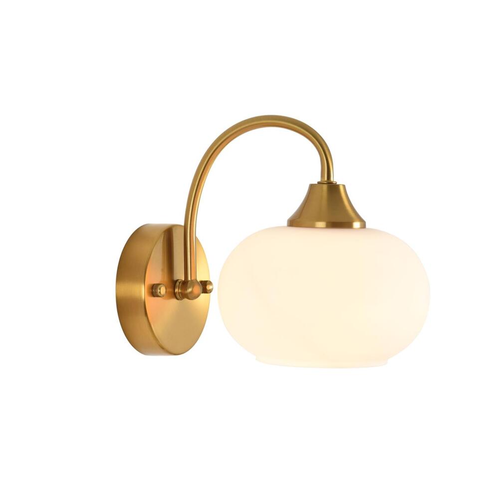 Фото №6  LUMION 8323/1W MODERNI LN26 038 латунь/белый, металл/стекло Бра E27 1*60W 220V LARINA