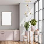 Превью фото №2  Подвесной светильник LUMION 5292/6 MODERNI LN23 000 матовое золото Светильник подвесной E27 6*8W LED 220V GENEVA