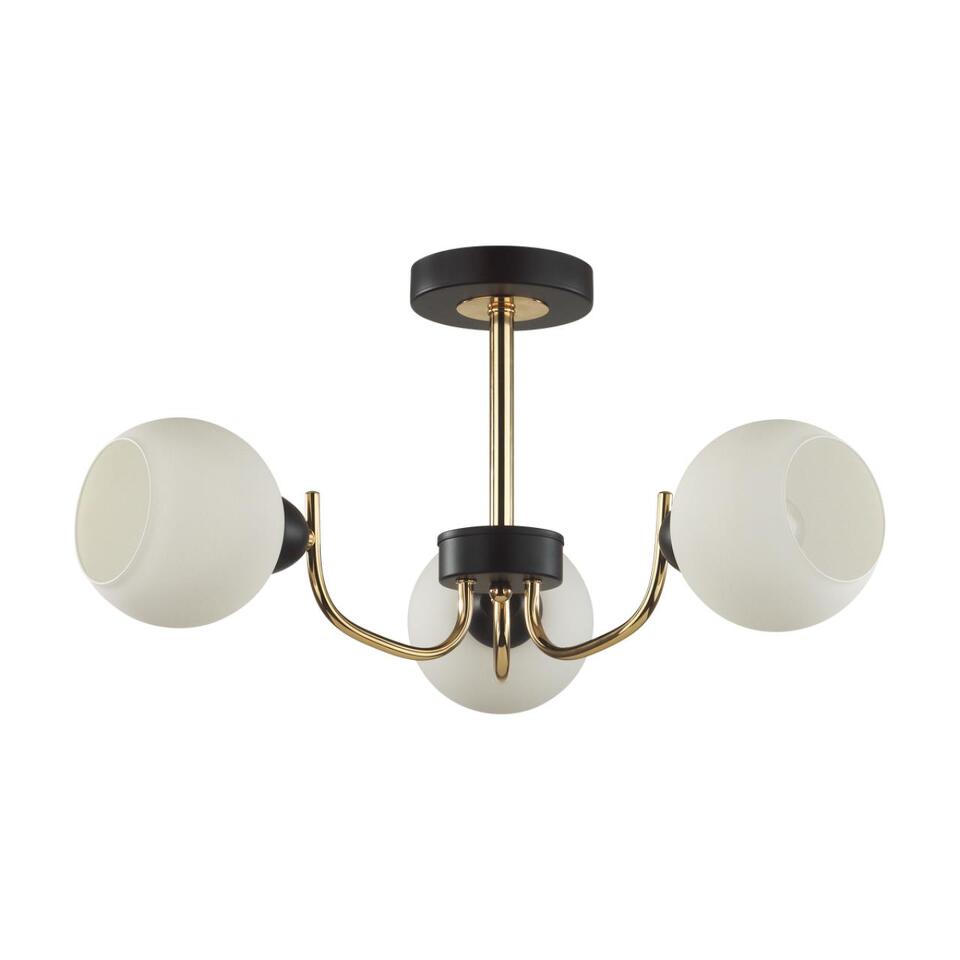 Фото №3  Люстра LUMION 5642/3C COMFI LN23 000 чёрный, золотой Люстра потолочная E27 3*60W 220V BLISS
