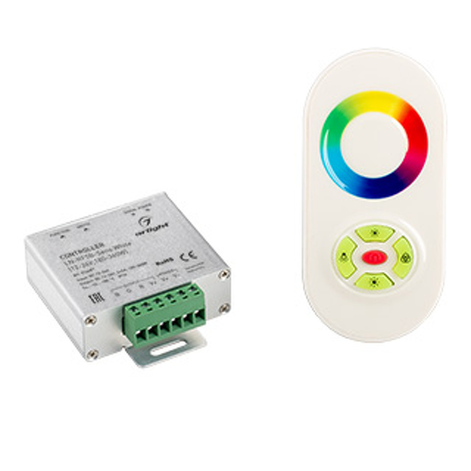 Фото №1  Arlight Контроллер LN-RF5B-Sens White (12-24V,180-360W) ( IP20 Металл, 1 год)