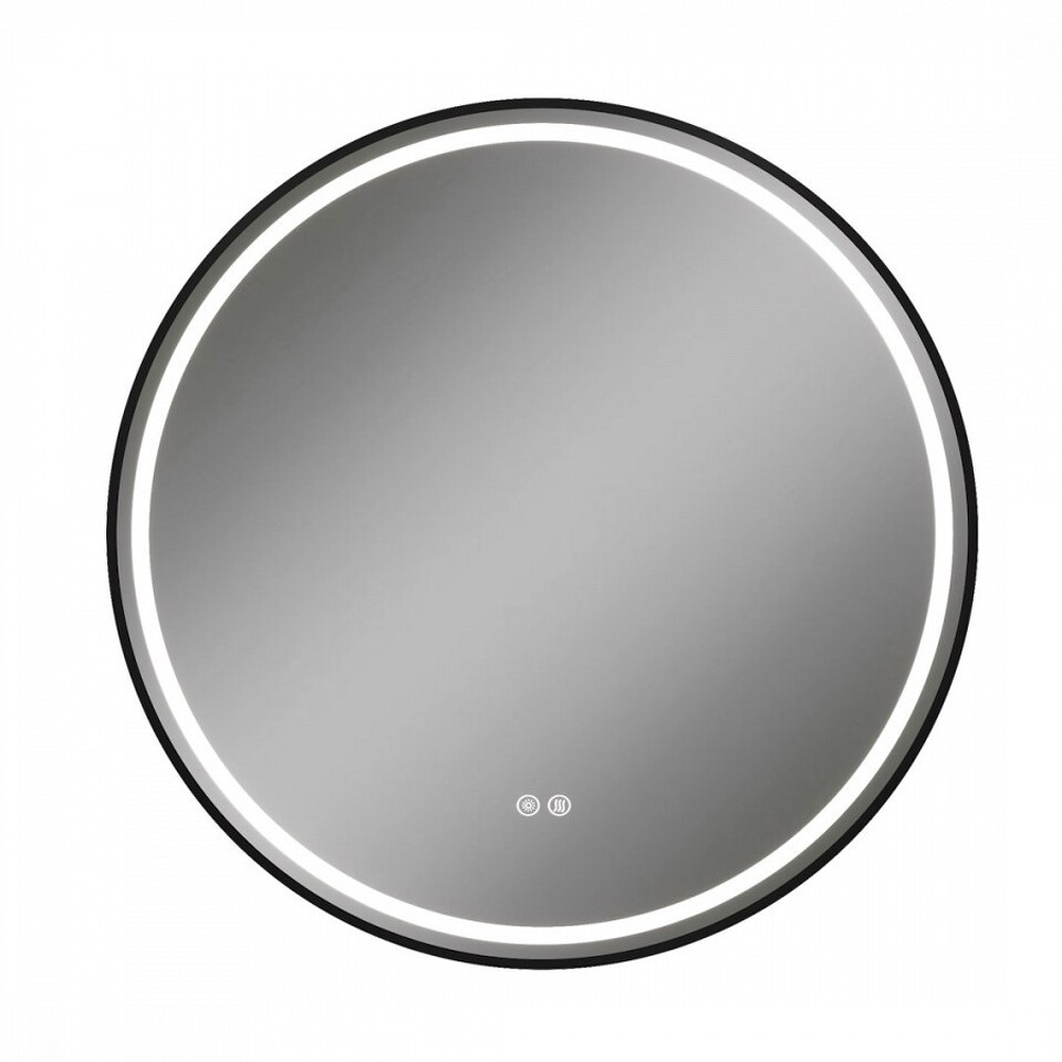 Фото №32  Watersense Зеркало Lina Supernova Black D80, LED подсветка, сенсор, антипар T20124