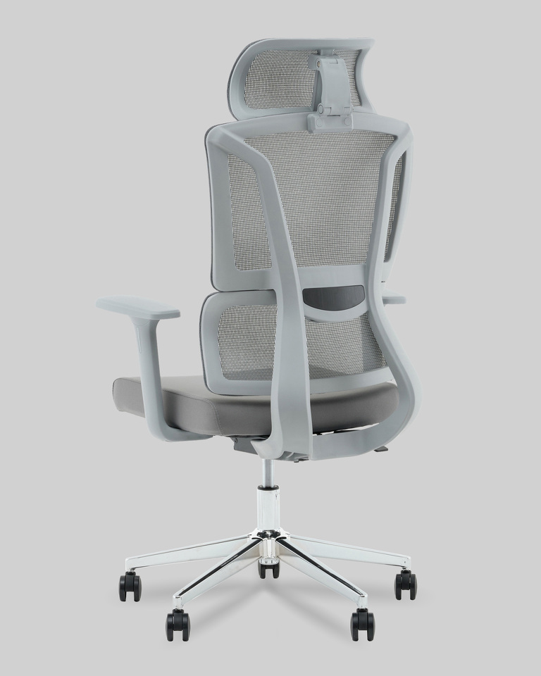 Фото №10  Кресло офисное TopChairs Forward серый