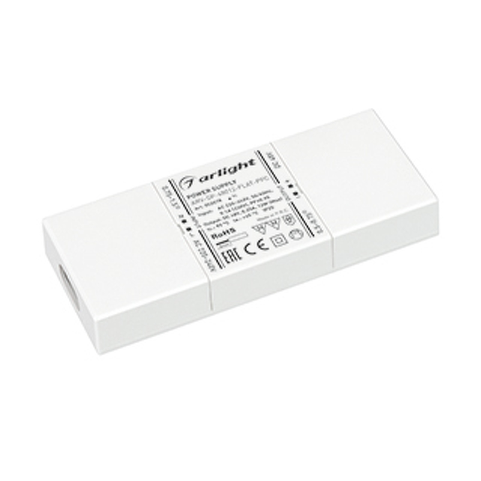 Фото №1  Arlight Блок питания ARV-SP-48012-FLAT-PFC (48V, 0.25A, 12W) ( IP20 Пластик, 5 лет)
