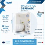 Превью фото №3  Teymi Зеркало Solli Pro 50х70, LED подсветка, сенсор