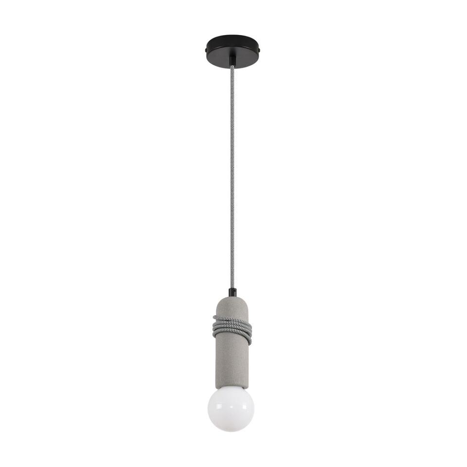 Фото №7  Подвесной светильник LUMION 8365/1A ECO LN26 330 черный/серый, металл/бетон Подвес E27 LED 10W 220V TESLA