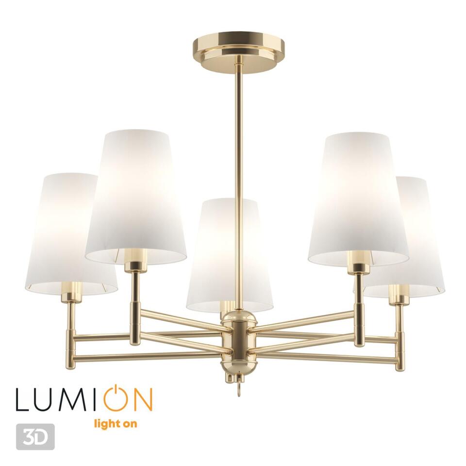 Фото №5  Люстра LUMION 4436/5C NEOCLASSI LN26 073 золотой, белый Люстра потолочная E14 5*40W 220V DORIS