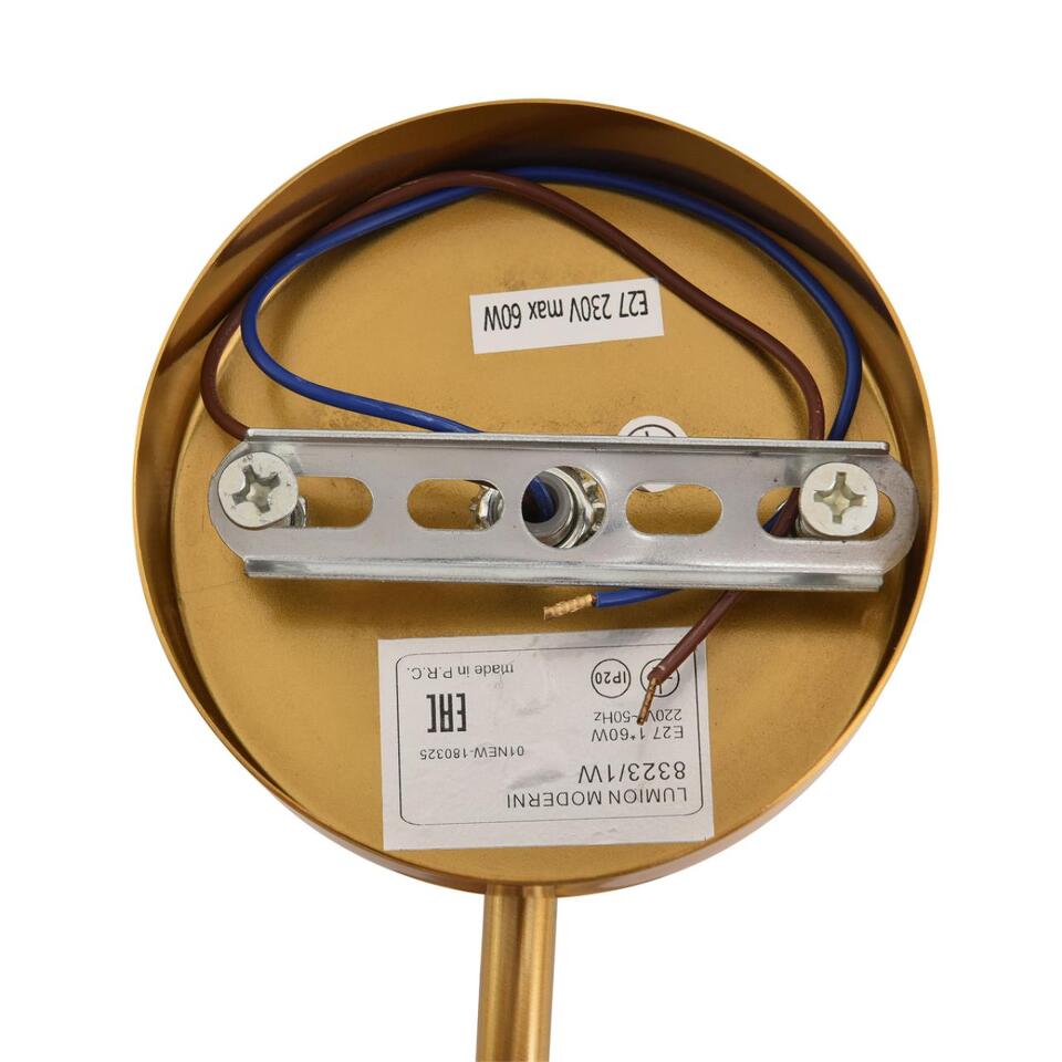 Фото №6  LUMION 8323/1W MODERNI LN26 038 латунь/белый, металл/стекло Бра E27 1*60W 220V LARINA