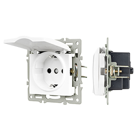Фото Arlight Механизм розетки влагозащищённый SCT-MCP-PL-WH (250V, 16A) ( -)