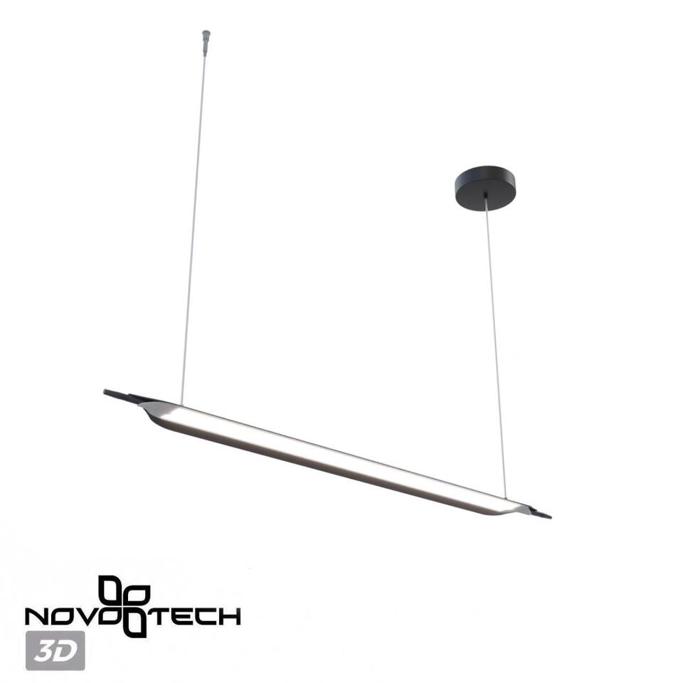 Фото №7  Подвесной светильник NOVOTECH 359544 LEDO NT25 000 черный Светильник подвесной диммируемый со сменой цв.температуры (сенсор) IP20 LED 32W 2700/4000/6000K 100-240V ALA