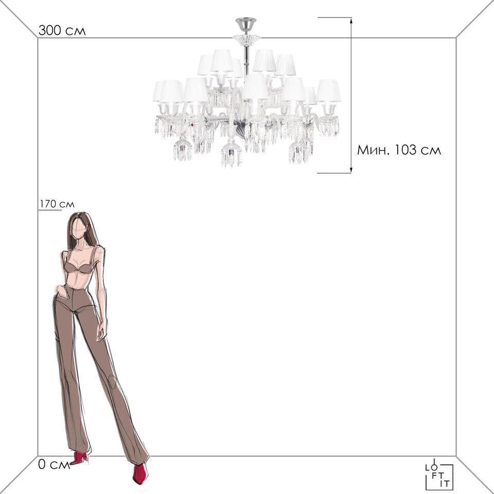 Фото №6  Подвесной светильник 10209/24 Подвесной светильник LOFT IT Flambeau