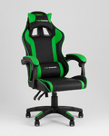 Превью фото №2  Кресло спортивное TopChairs Shadow черно-зеленый