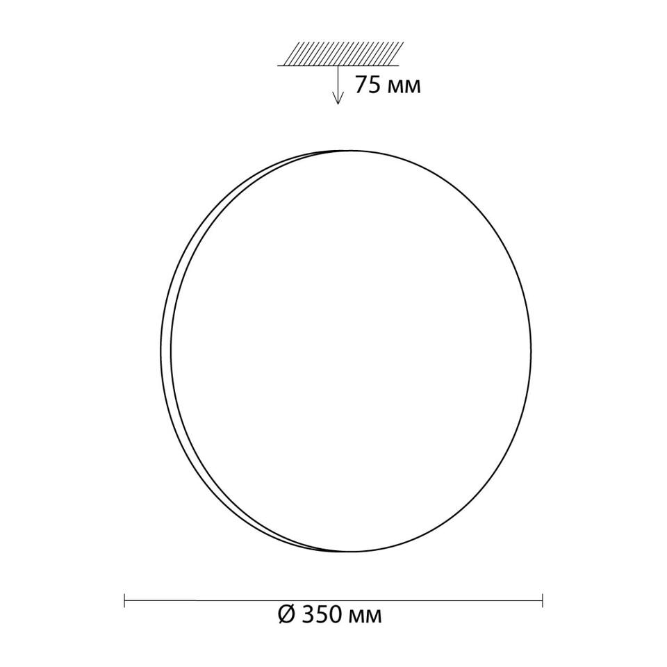Фото №4  SONEX 3017/CL PALE SN 000 Светильник пластик/белый LED 30Вт 4000K D350 IP43 SIMPLE