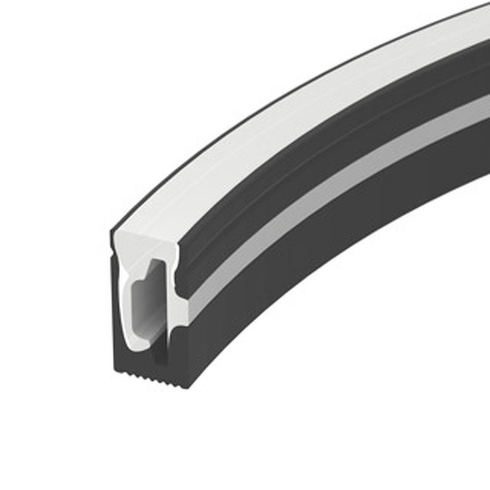 Фото №1  Arlight Силиконовый профиль WPH-FLEX-0612-SIDE-S8-10m BLACK ( Силикон)