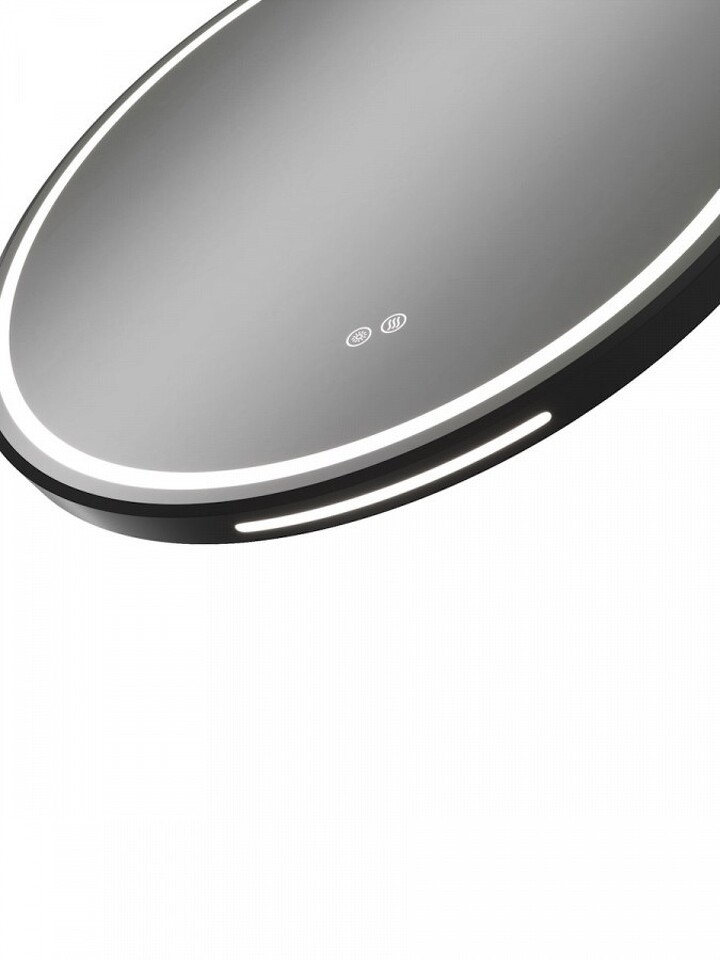 Фото №32  Watersense Зеркало Lina Supernova Black D80, LED подсветка, сенсор, антипар T20124