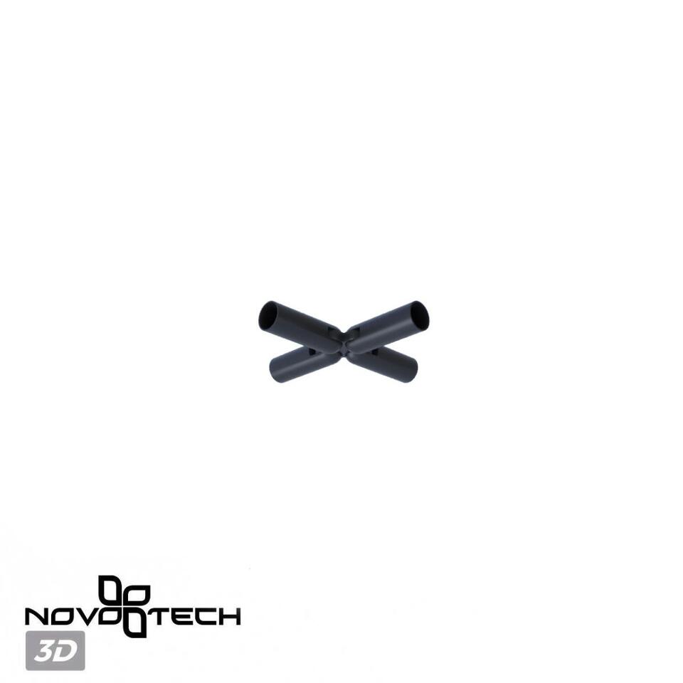 Фото №5  NOVOTECH 359381 KONST NT24 040 черный Соединитель гибкий "X" IP20 48V GLAT