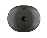 Превью фото №1  Раковина 41850 / PCV45A Althea Cover раковина накладная с переливом 45x35  Матовый черный Plus-Ton®