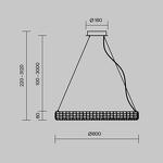 Превью фото №6  Подвесной светильник Подвесной светильник Maytoni MOD335PL-L40CH3K
