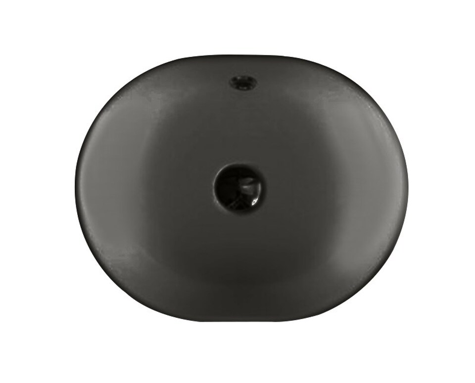 Фото №6  Раковина 41850 / PCV45A Althea Cover раковина накладная с переливом 45x35  Матовый черный Plus-Ton®