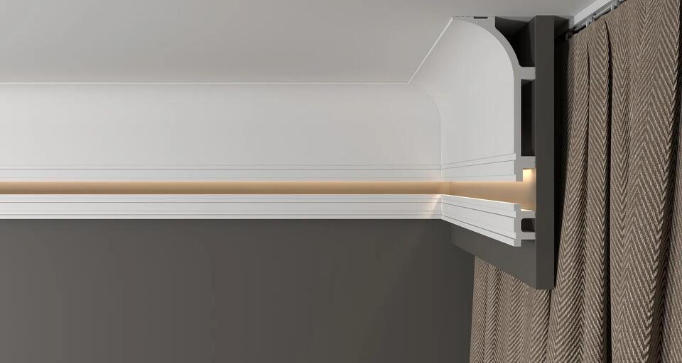 Фото №30  Карниз Decor-dizayn DD520/Карниз (140х70х2000мм)/6, шт