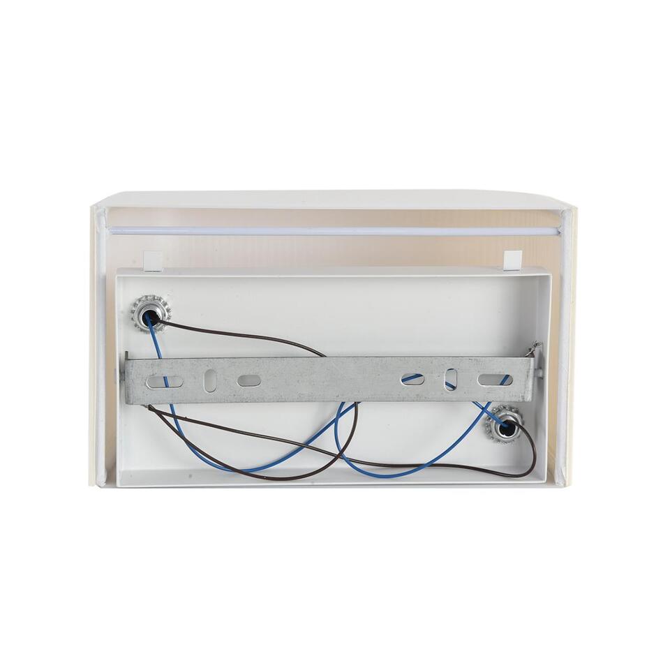 Фото №6  LUMION 8327/2W MODERNI LN26 424 белый/бежевый, металл/текстиль/пластик Бра E14 LED 2*10W 220V GOFERA