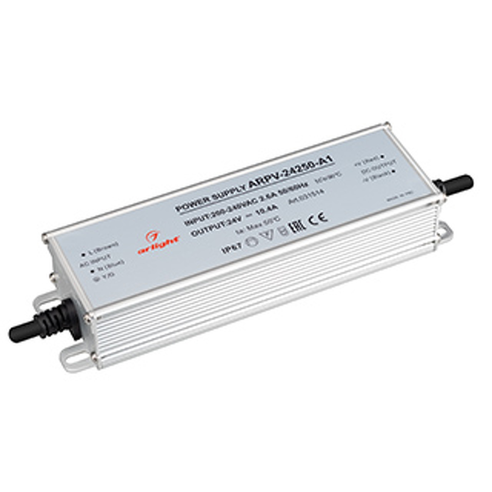 Фото №1  Arlight Блок питания ARPV-24250-A1 (24V, 10.4A, 250W) ( IP67 Металл, 3 года)