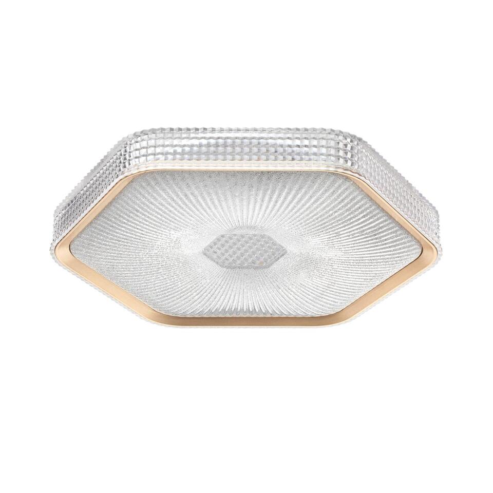 Фото №10  SONEX 7746/48L PIKO LED SN 000 Светильник металл/пластик/прозрачный/золотистый LED 48Вт 3000-4000-6000K 425х385 IP20 пульт ДУ SPARKS