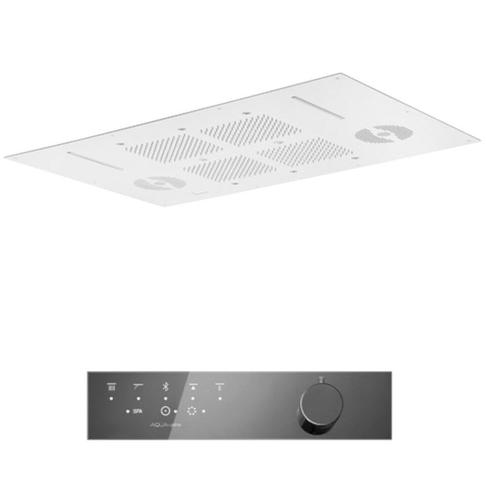 Фото №7  KT035AXX AQUAelite SPA Home верхний душ потолочного крепления с 4-мя режимами, 850x540 мм Матовый белый, HRP 43/04Q