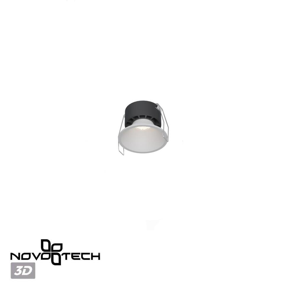 Фото №9  NOVOTECH 359848 WIR NT25 506 белый Светильник встраиваемый с переключателем цв. температуры IP20 LED 7W 220-240V 2700К\3200К\4000К NOVA