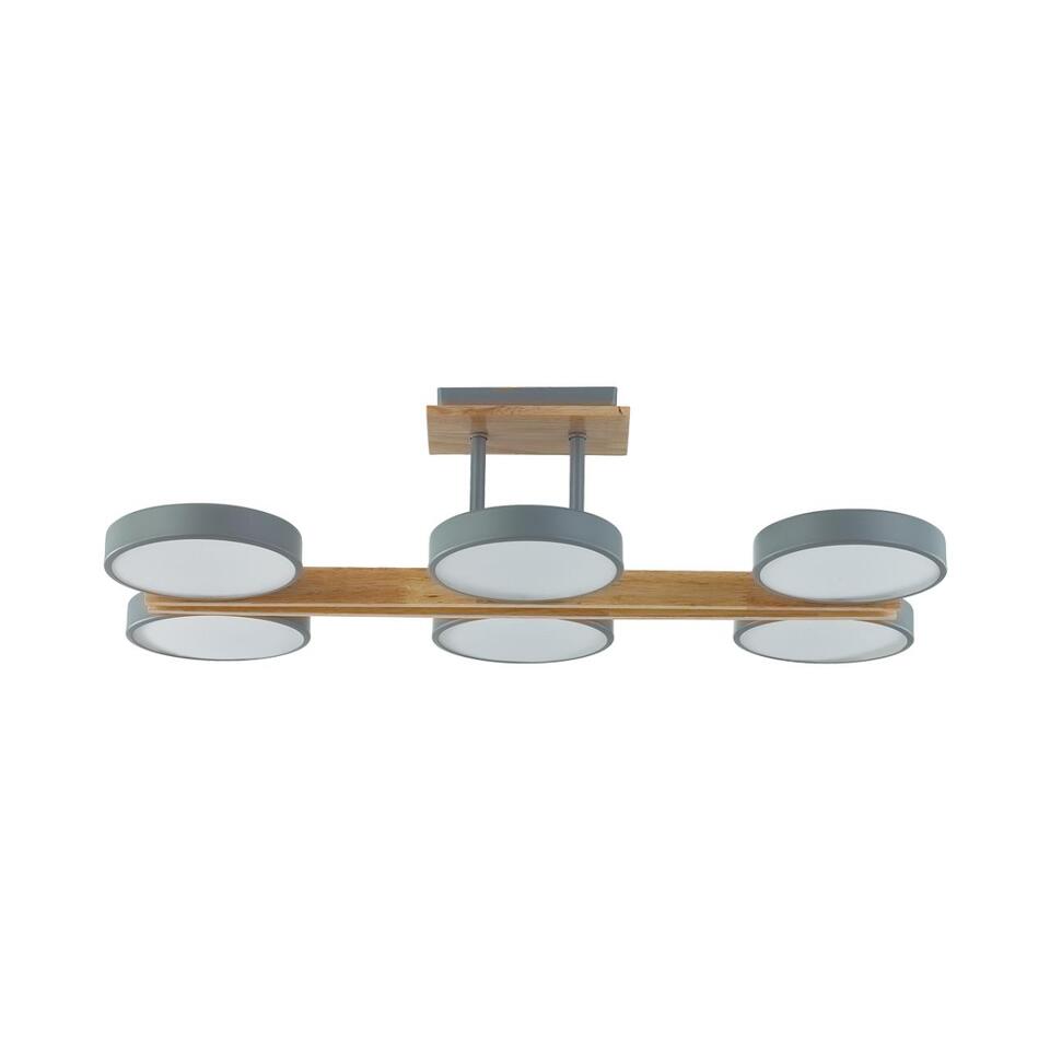 Фото №9  LUMION 8031/108CL LEDIO LN26 345 серый, дерево/металл/акрил Потолочный светильник LED 108W 3000/4000/6000К 220V PLATO