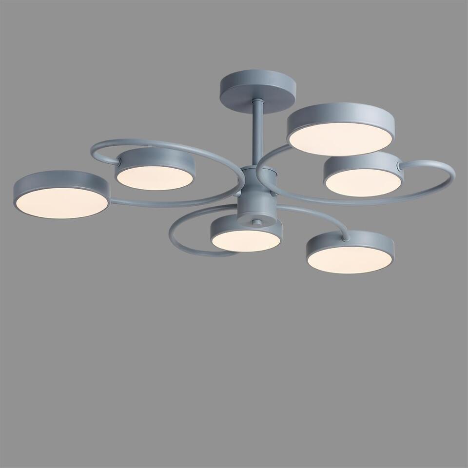 Фото №3  Люстра LUMION 5656/90CL LEDIO LN26 350 серый Люстра потолочная LED 90W  3000/4000/6000К 220V EVIN