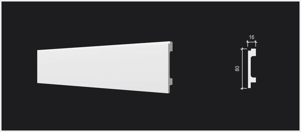 Фото №8  Плинтус Decor-dizayn DD723/Плинтус (80х16x2000мм)/22, шт