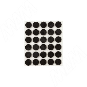 Фото PULSE Подпятник самоклеящийся круглый D15 мм, черный, 30 шт. (HR15-BL)