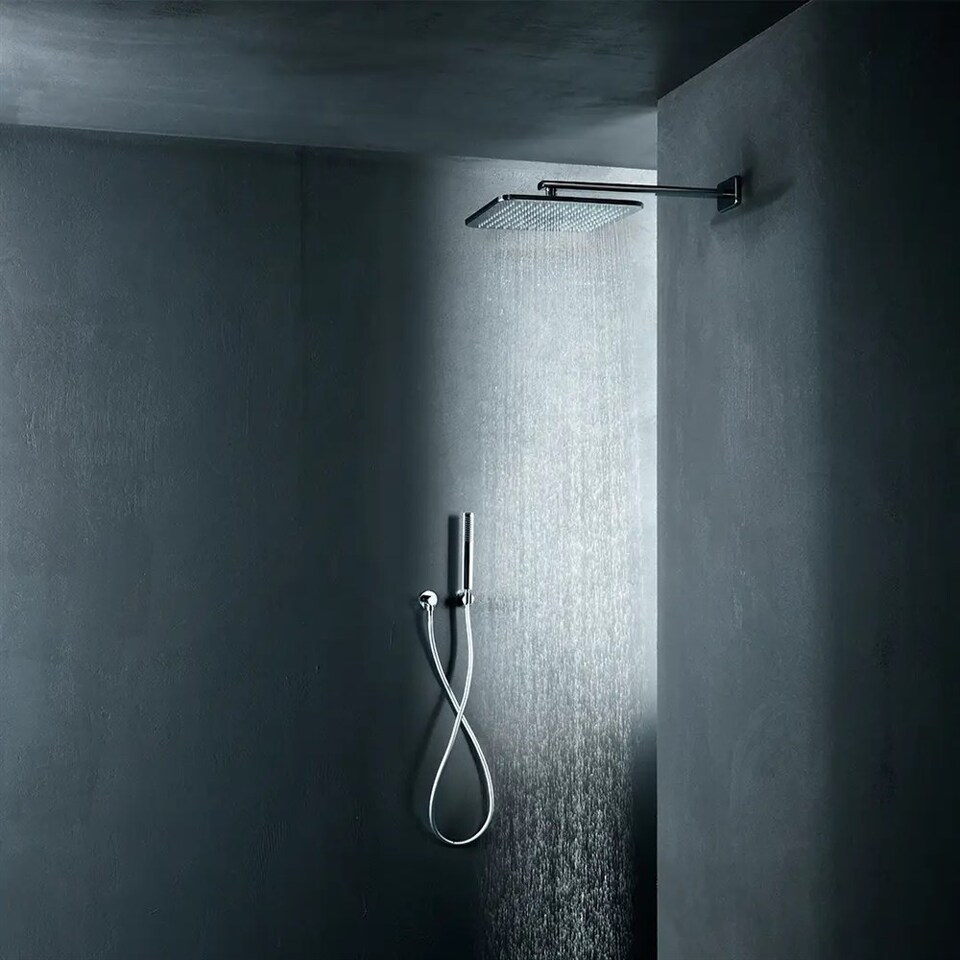 Фото №4  BD011AXX AQUAelite Techno настенный кронштейн для верхнего душа из латуни, 350 мм Золото глянцевое, 53/06Q