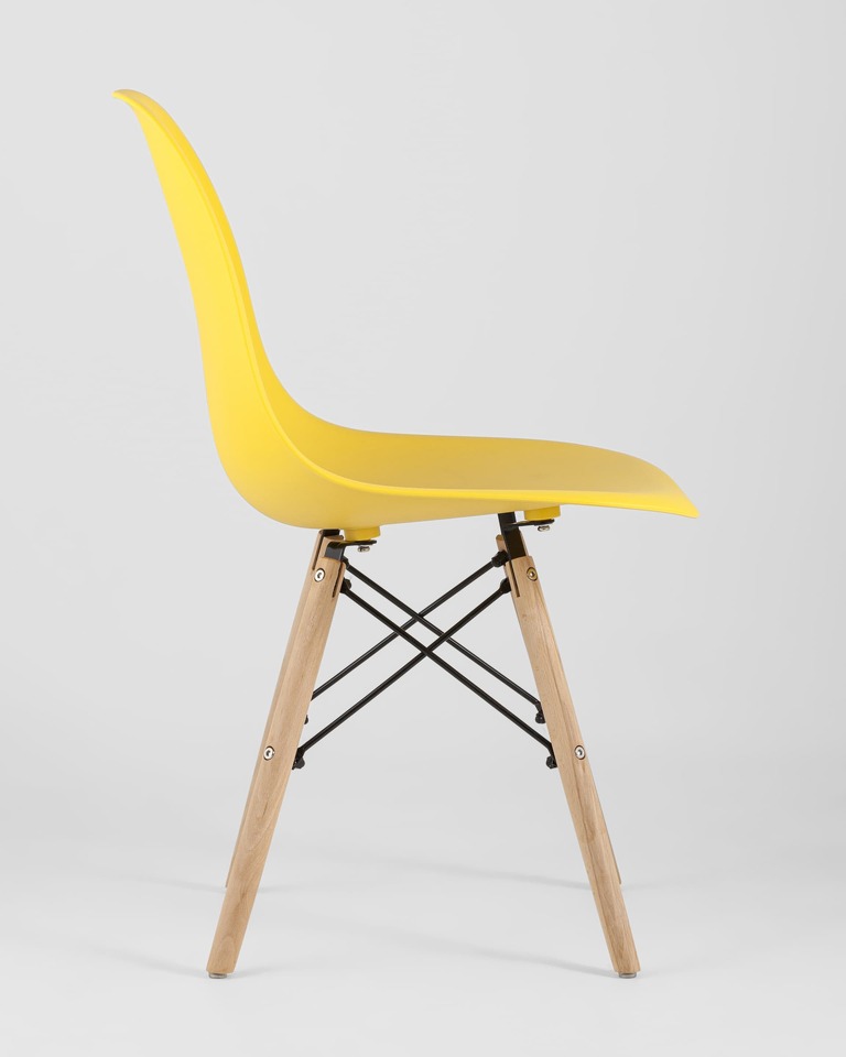 Фото №10  Стул Eames Style DSW желтый x4 (разборный каркас)