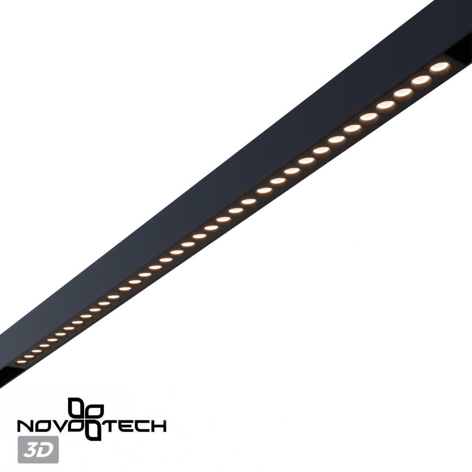 Фото №7  NOVOTECH 359934 PORT NT25 208 черный Трековый светильник с переключ. цв. темпер. IP20 LED 3000К\4000К\6000К 30W 90-240V VECTOR