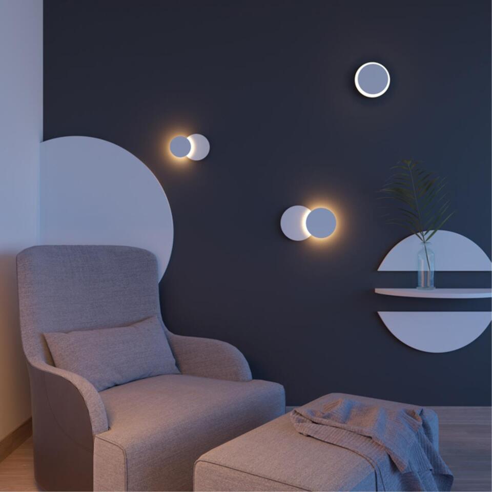 Фото №3  NOVOTECH 357856 OVER NT18 400 белый Накладной светильник IP20 LED 3000К 6W 110-240V SMENA