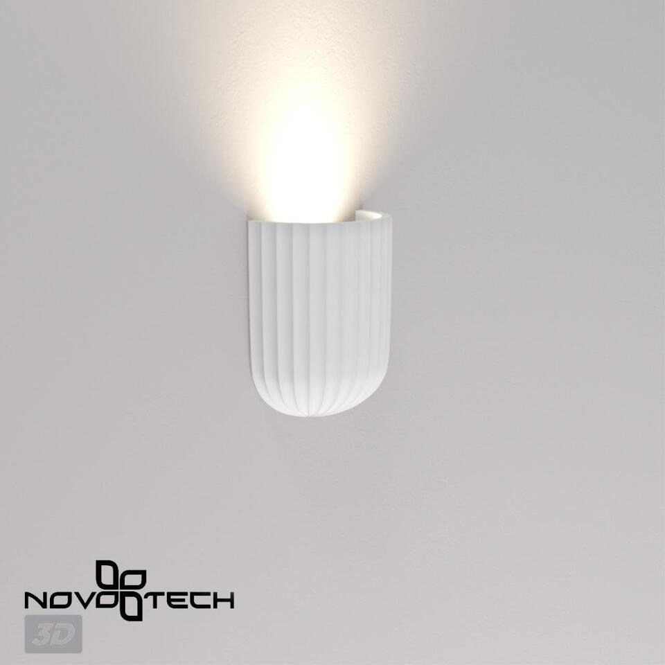 Фото №8  NOVOTECH 370976 OVER NT24 610 белый гипс Светильник настенный IP20 GU10 50W 220V YESO