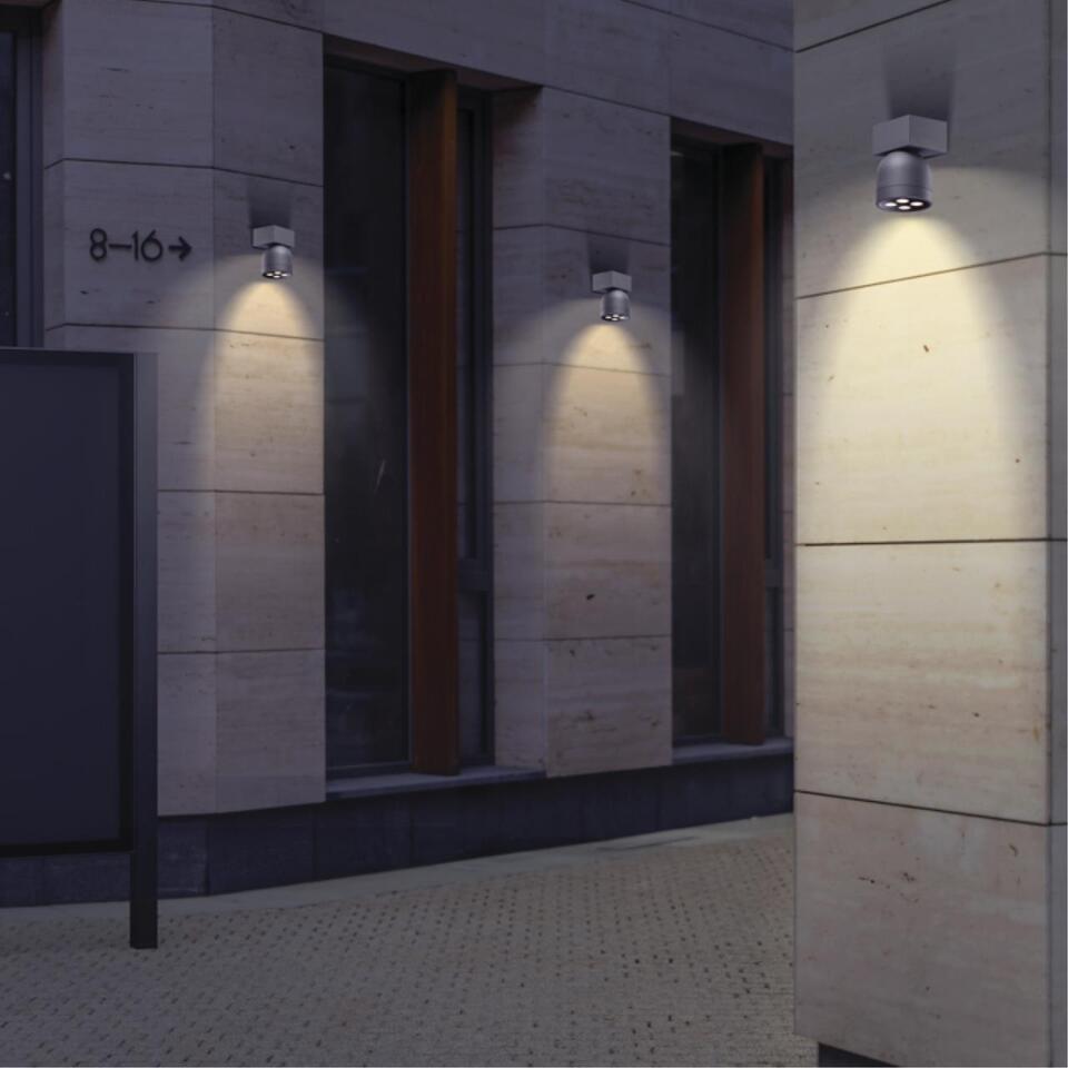 Фото №3  NOVOTECH 358113 STREET NT19 366 темно-серый  Ландшафтный настен.светильник IP65 LED 3000К 10W GALEATI