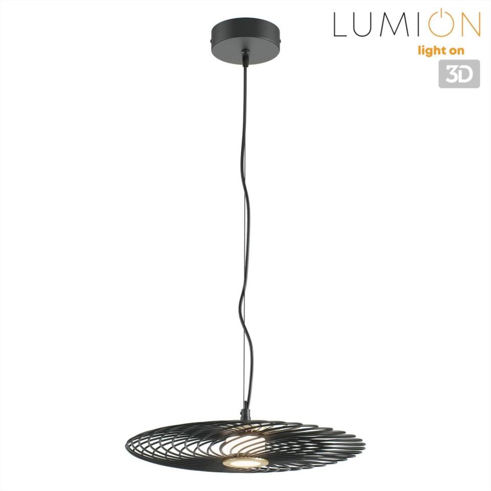 Фото №7  Подвесной светильник LUMION 8379/9L LEDIO LN26 299 черный, металл/акрил Подвес LED 9W 3000K 220V CAMOMILE