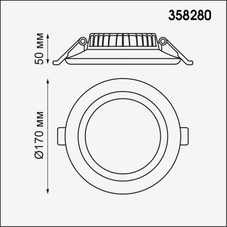 Фото №2  NOVOTECH 358280 SPOT NT19 495 белый Встраиваемый светильник IP20 LED 4000K 22W 85-265V JOIA