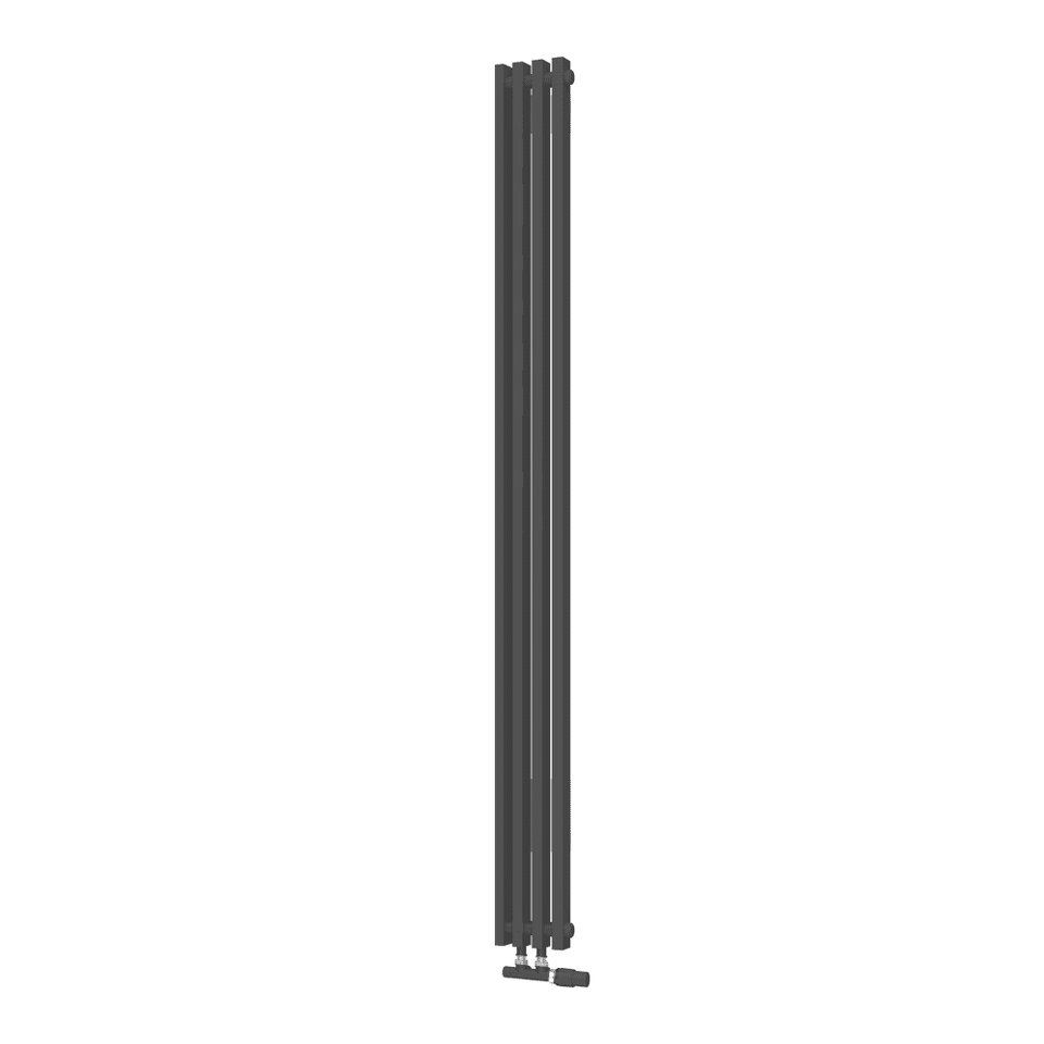 Фото №1  Радиатор Радиатор КЗТО Quadrum NEO 50 V 1750-4 R RAL1T103S9005 (черный матовый муар)