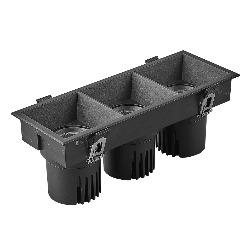 Фото №1  Arlight Светильник MS-FLOW-BUILT-S230x85-3x6W Day4000 (BK, 55 deg, 230V) ( IP20 Металл, 5 лет)