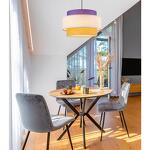 Превью фото №3  Подвесной светильник LUMION 8281/4 MODERNI LN26 183 черный/фиолетовый/бежевый/желтый, металл/текстиль Светильник подвесной E14 4*40W 220V PALERMO