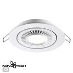 Превью фото №1  NOVOTECH 358815 SPOT NT21 466 белый Светильник встраиваемый светодиодный IP20 LED 9W 770Лм 4000K 220V GESSO